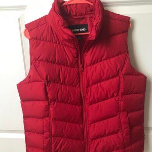 COPY - Red Land's End Puffy Vest- L (14-16)
